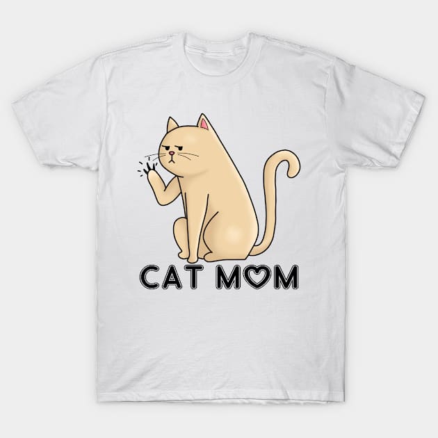 Cat mom T-Shirt by Éléonore Royer